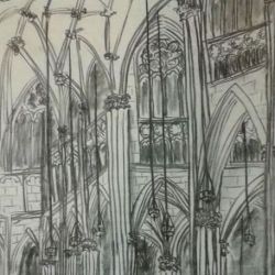 St.-Patricks-Cathedral, charcoal